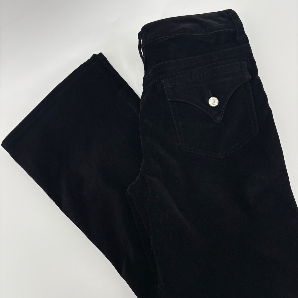 Bella Elemento Black Velvet‎ Flare Bell Bottom Pants Women's Size 6